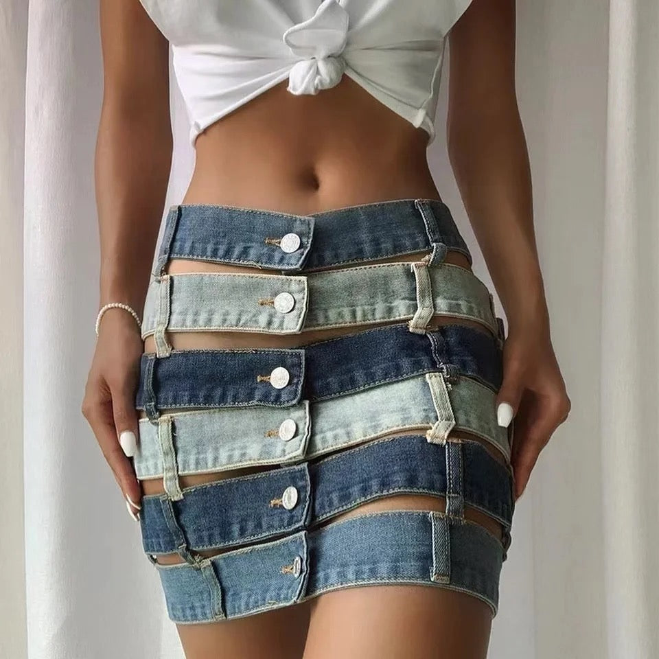 Sentel Denim Linked Maxxy Skirt (Limited Edition)