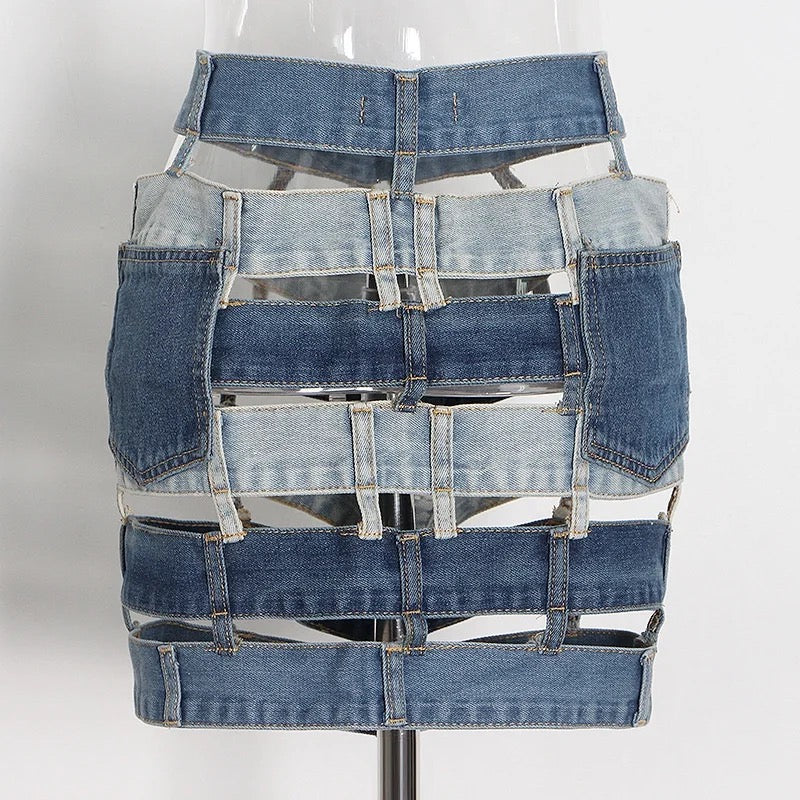 Sentel Denim Linked Maxxy Skirt (Limited Edition)