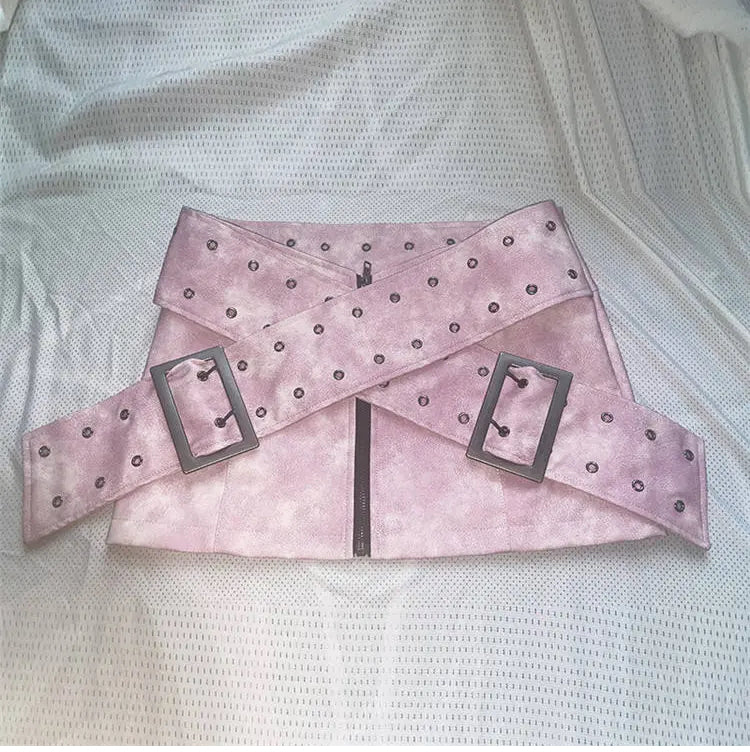 Sentel Spicy Girl Belted Mini Skirt