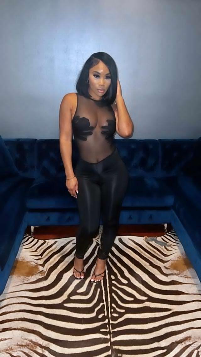 Hand Print Bodyshaping Jumpsuit