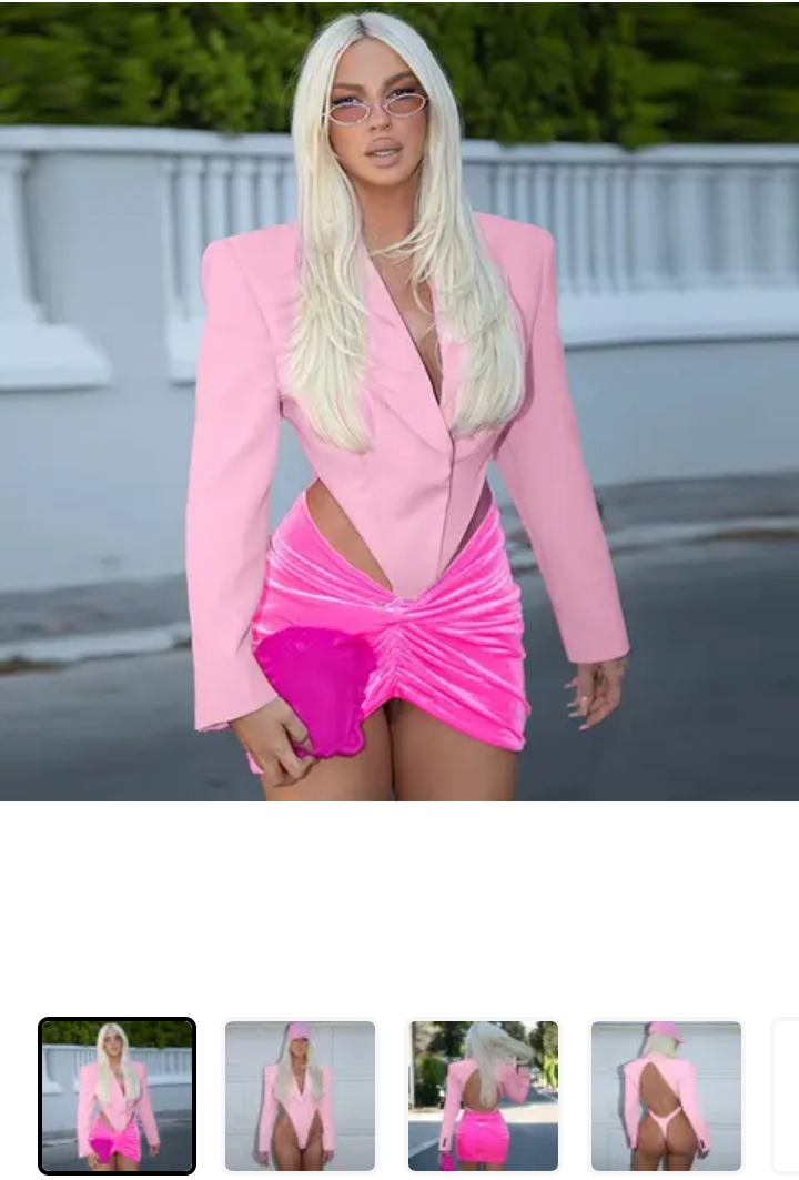 Personality Sexy Backless Slim Long Sleeve Bodysuit