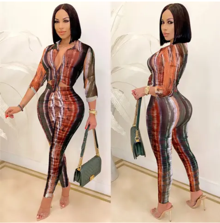 Sentel 2Piece Tie Dye Pant Set