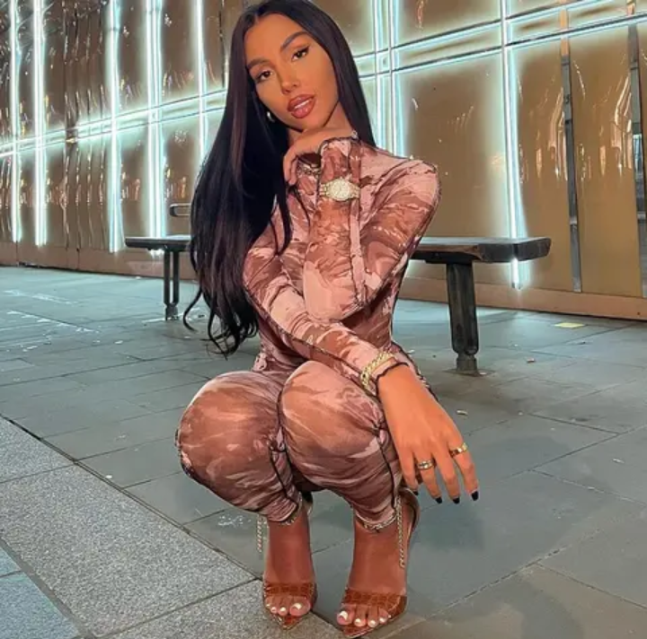 Retro Print Long Sleeve Jumpsuit