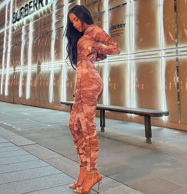 Retro Print Long Sleeve Jumpsuit
