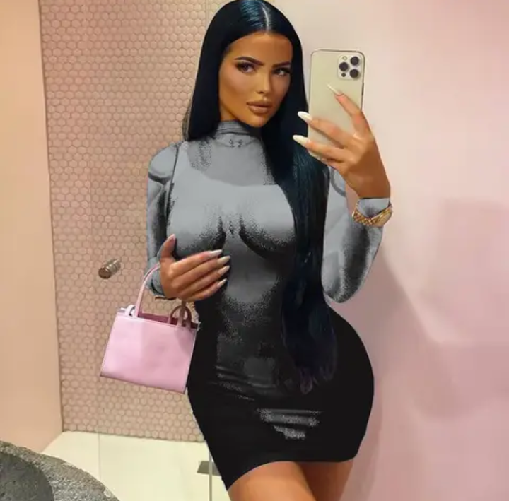 Spring /Summer Body Print Bodycon Dress