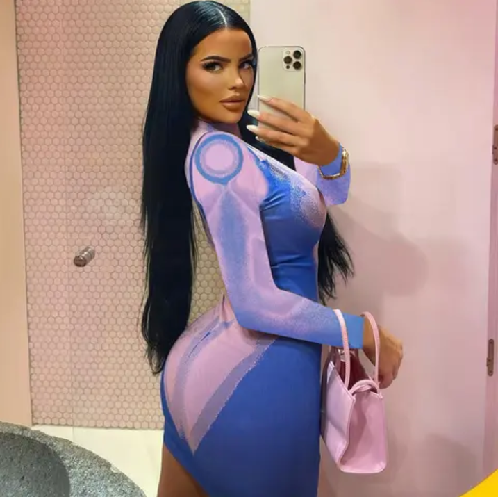 Spring /Summer Body Print Bodycon Dress