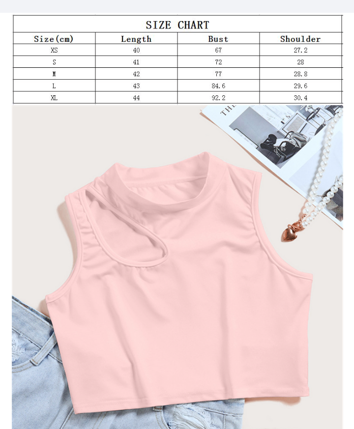 Half A Turtleneck Cut Out Camisole