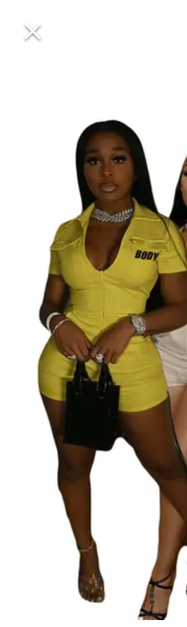 NeNe's Straight Cut Shorts ,Waist-Less Rumper/Jumpsuit