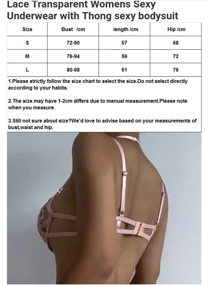 I’m All Ur’s Embroidery Laced Langerie Set