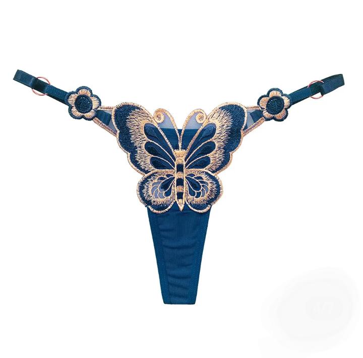 Lace Butterfly 🦋 Embroidery Thong Panties