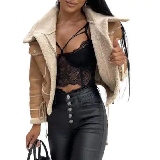 Pu leather Biker Jacket