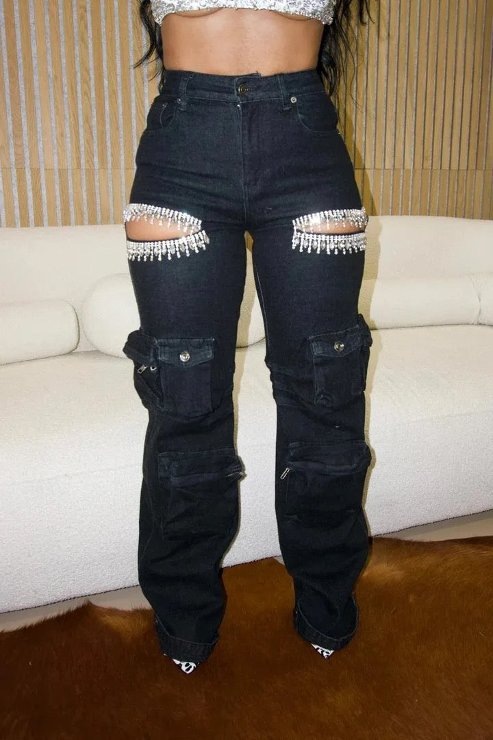 Signature’s Open Thigh Denim/Cargo Pants