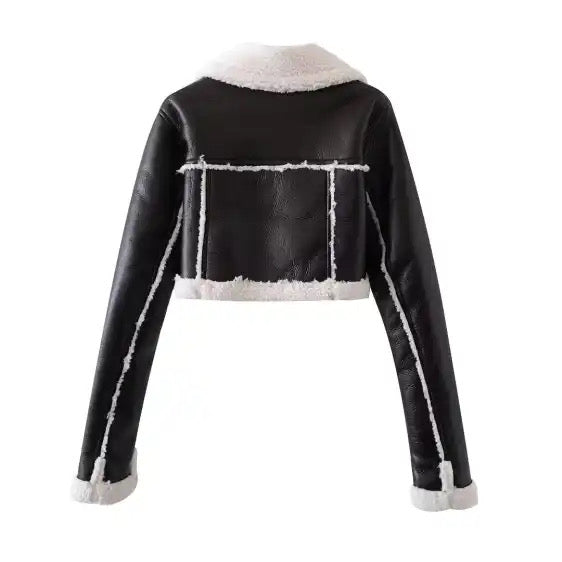 Pu leather Biker Jacket