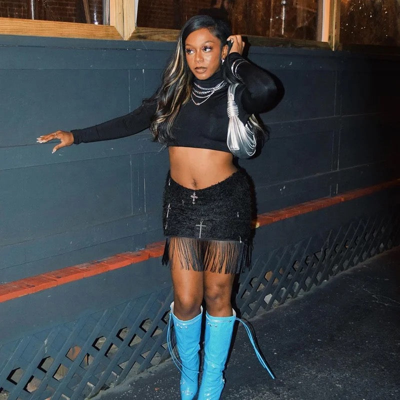Jayla’s Gothic Tassel Skirt