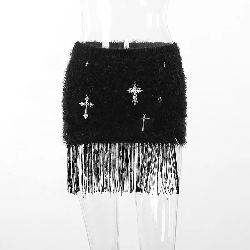 Jayla’s Gothic Tassel Skirt