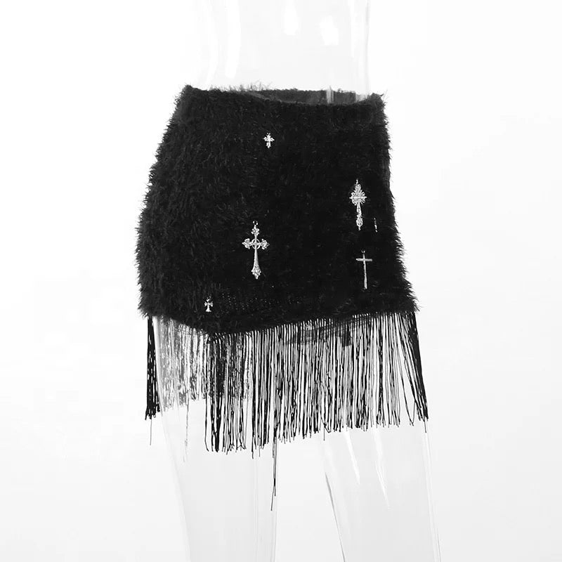 Jayla’s Gothic Tassel Skirt