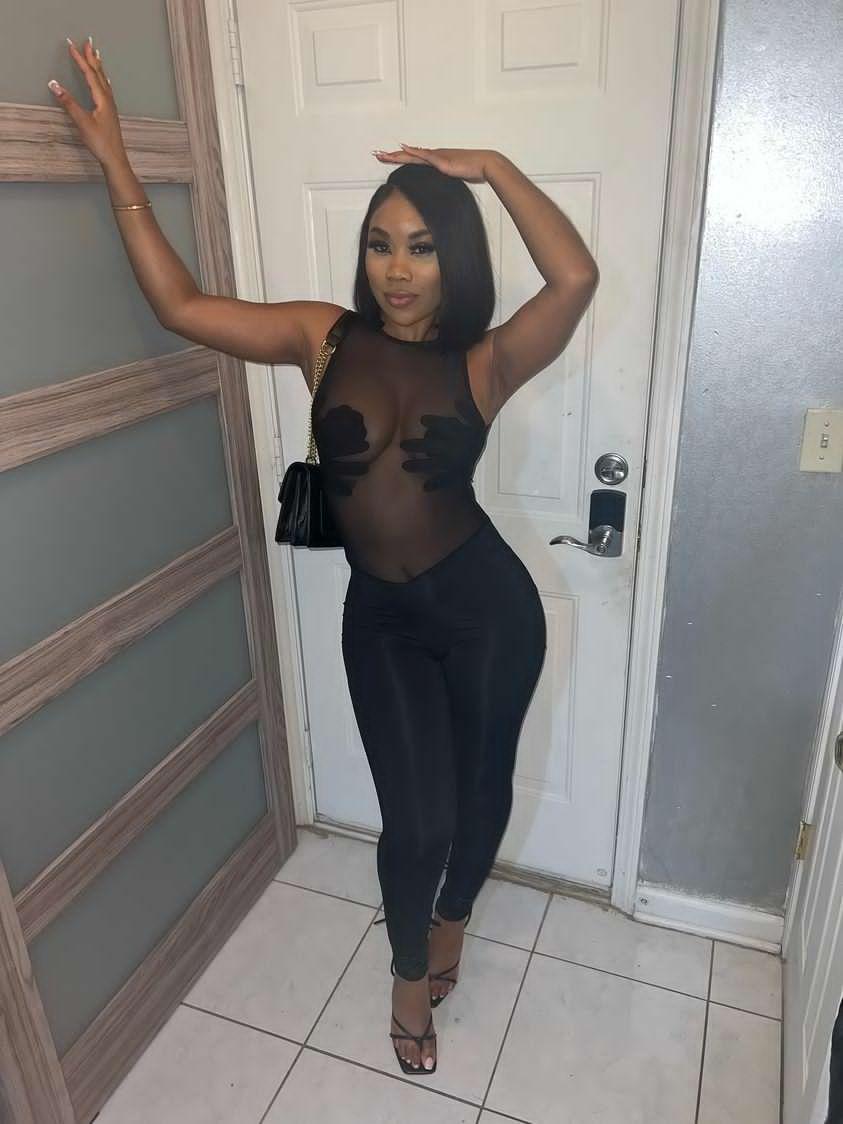 Hand Print Bodyshaping Jumpsuit