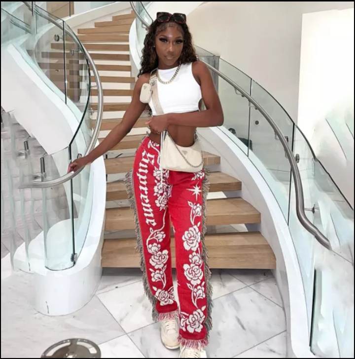 Crystal's  Patchwork Supreme Tassel Pants