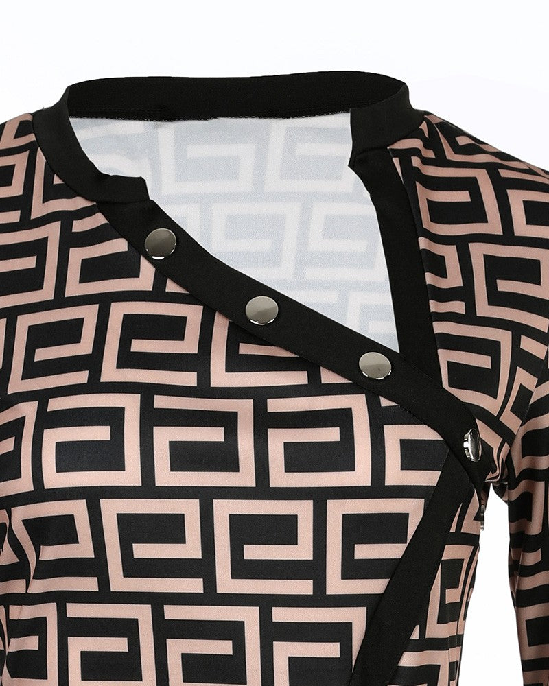Cross'em Out Décor High Split Top