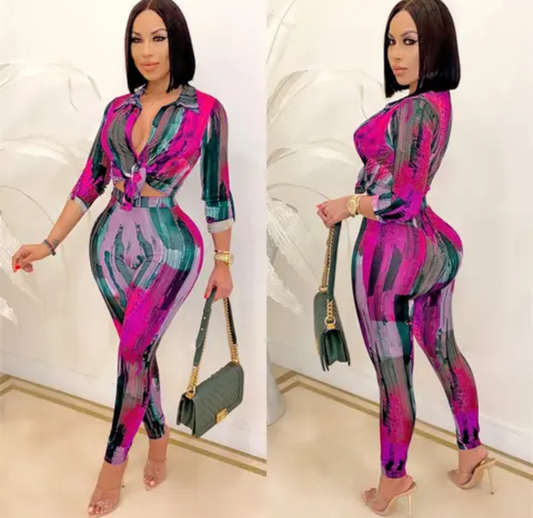 Sentel 2Piece Tie Dye Pant Set