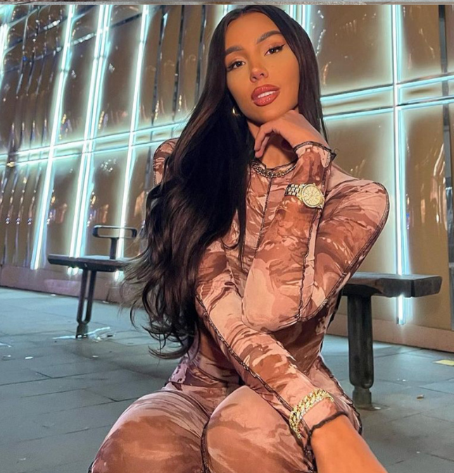 Retro Print Long Sleeve Jumpsuit