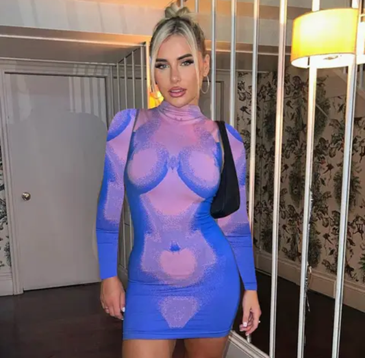 Spring /Summer Body Print Bodycon Dress