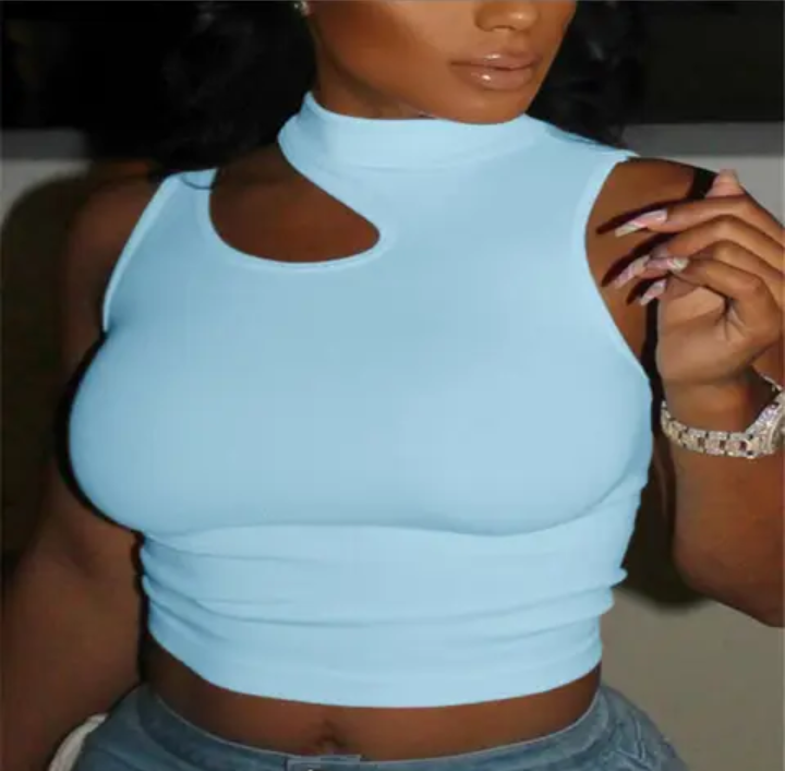 Half A Turtleneck Cut Out Camisole