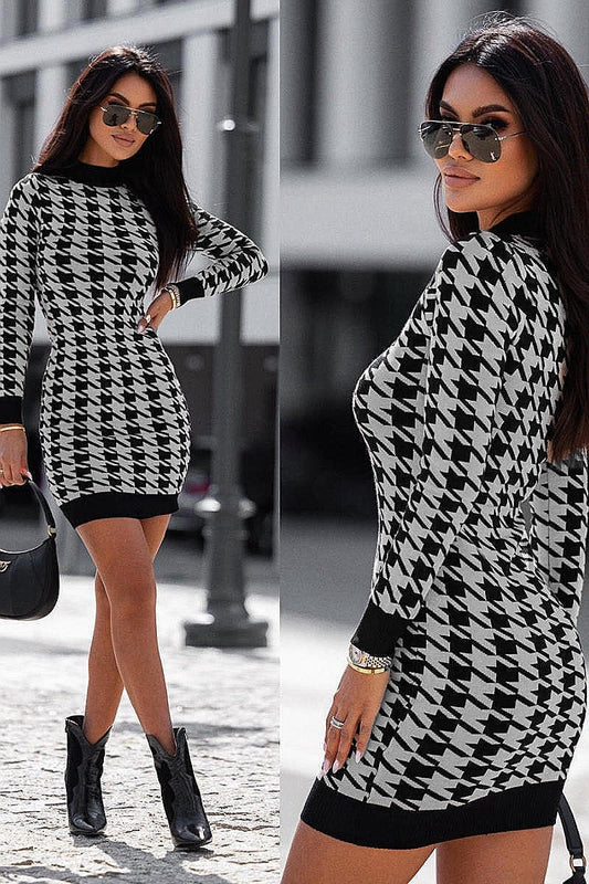 Giulianna's Black & White Bodycon Dress